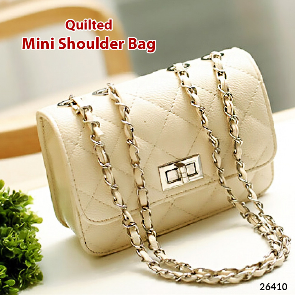 Buy Quilted Mini Shoulder Bag, White White Online at Low Price, October 2018’s For Best Deal at ...