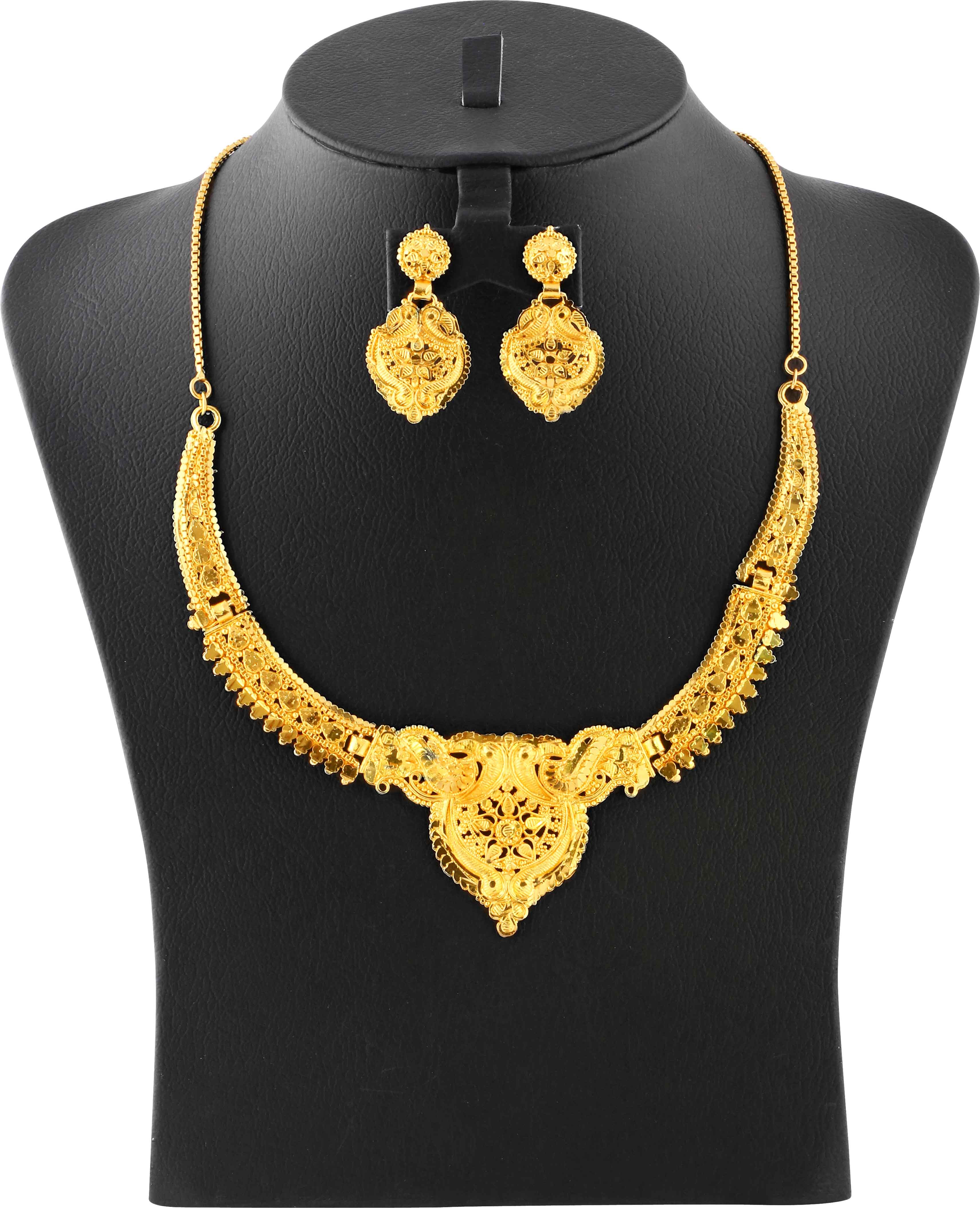 Buy Fidi 18K Gold Plated Necklace with Earring Set - FJ025 ...